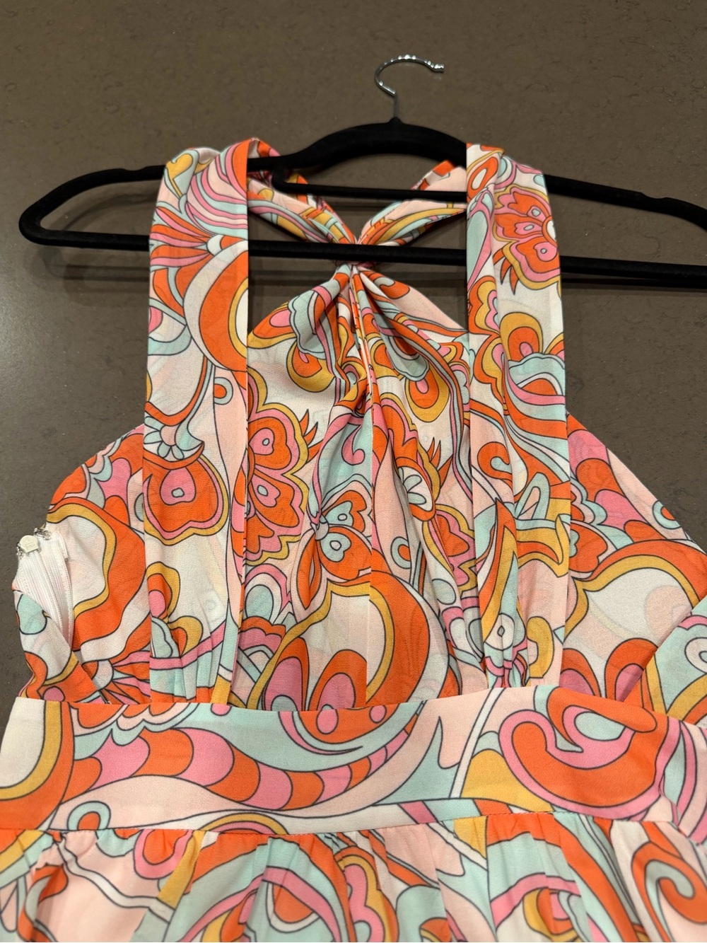 Luxury Knotted Halter Sundress Sz: XS - Picture 8 of 12